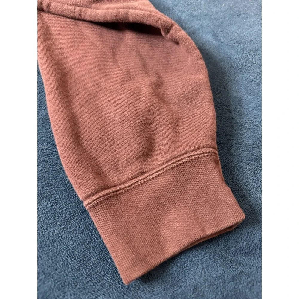 Y2K Burgundy Nike Pullover Hoodie Mens Medium Red Maroon Embroidered Logo